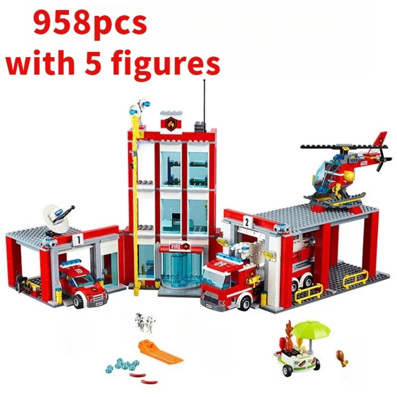 Cidade estação de bombeiros he - Lego Set City avaliação e preço