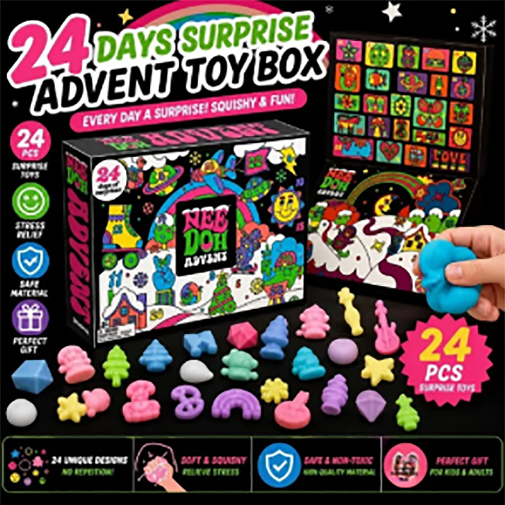24 Peças Nee-Doh Squish Fidget - Mystery Box Blind Bag avaliação e preço