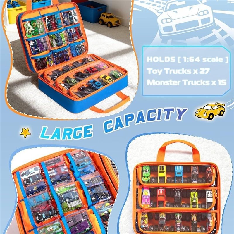 MACH – Estojo para guardar bri - Hot Wheels Car Monster Trucks avaliação e preço