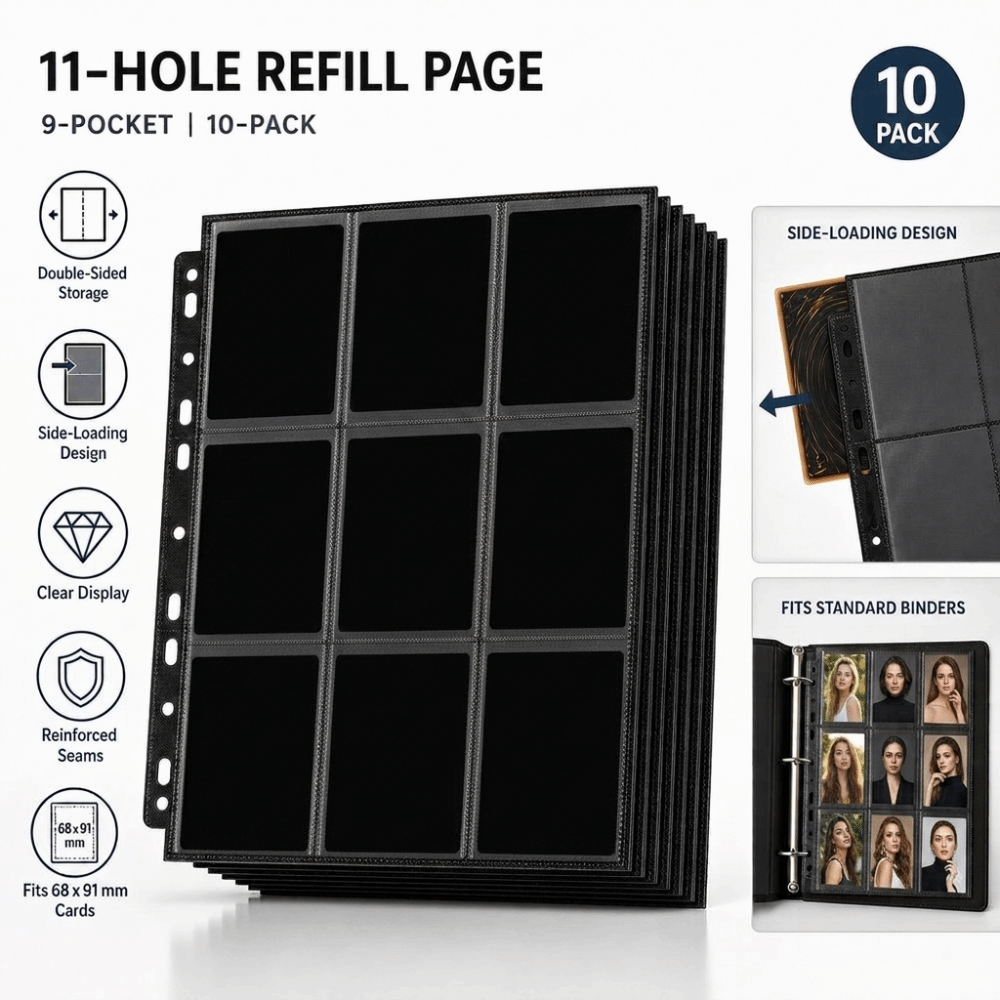 10 unidades de páginas para fi - Trading Card Binder avaliação e preço