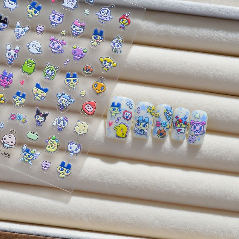 Novos Adesivos de Unha 3D em R - Bandai Model Tamagotchi avaliação e preço